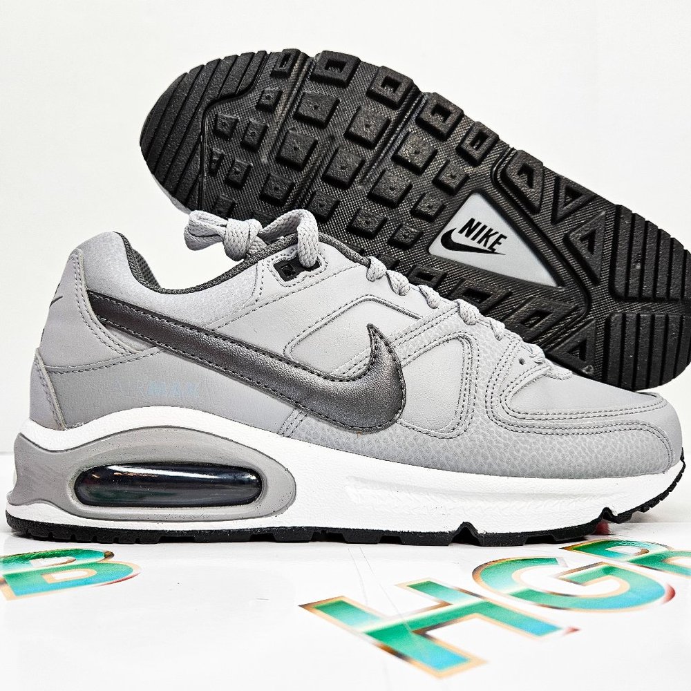 Men's Grey Nike Air Max Command Leather 749760-012